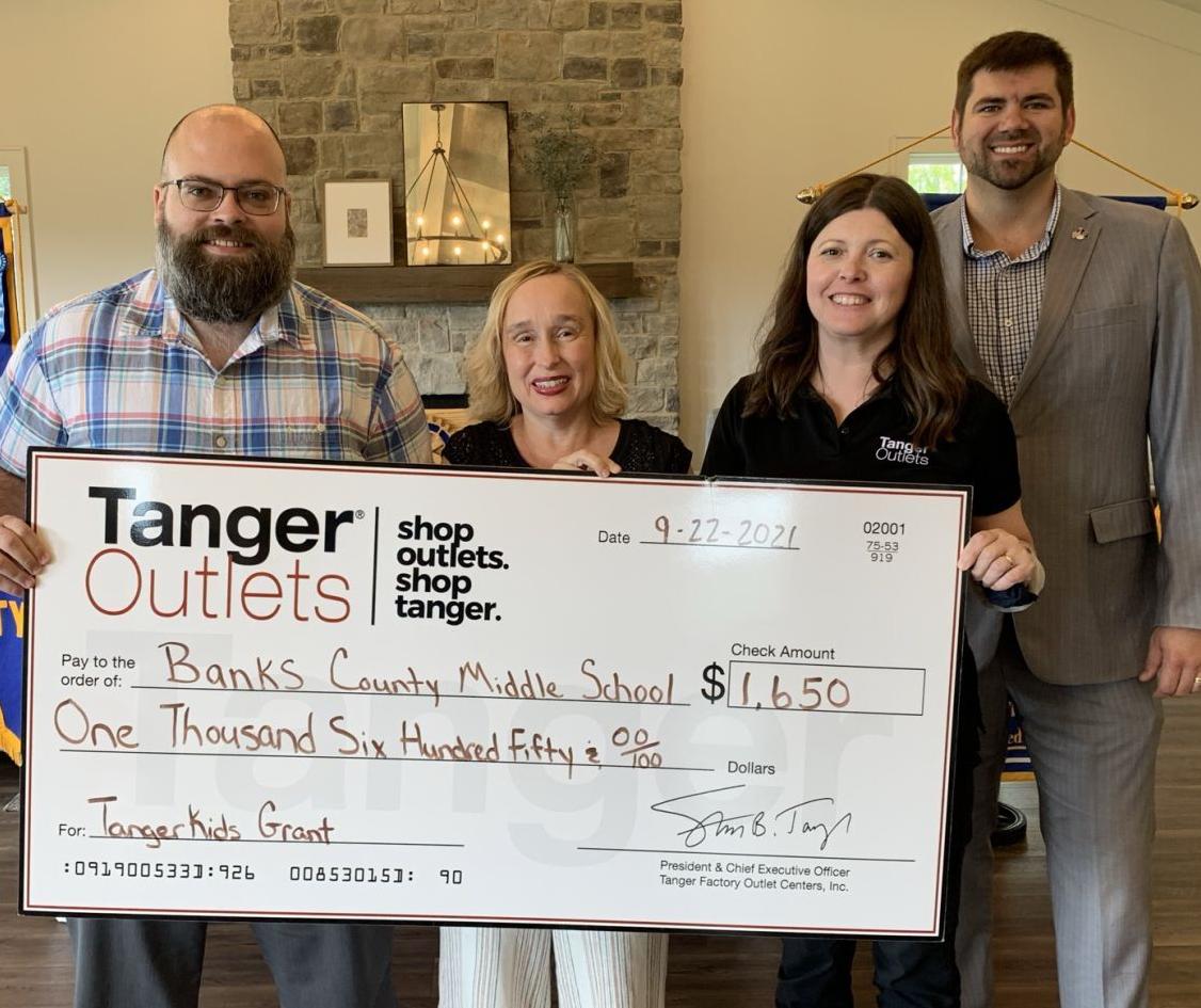 BANKS SCHOOLS RECEIVES TANGER GRANT
